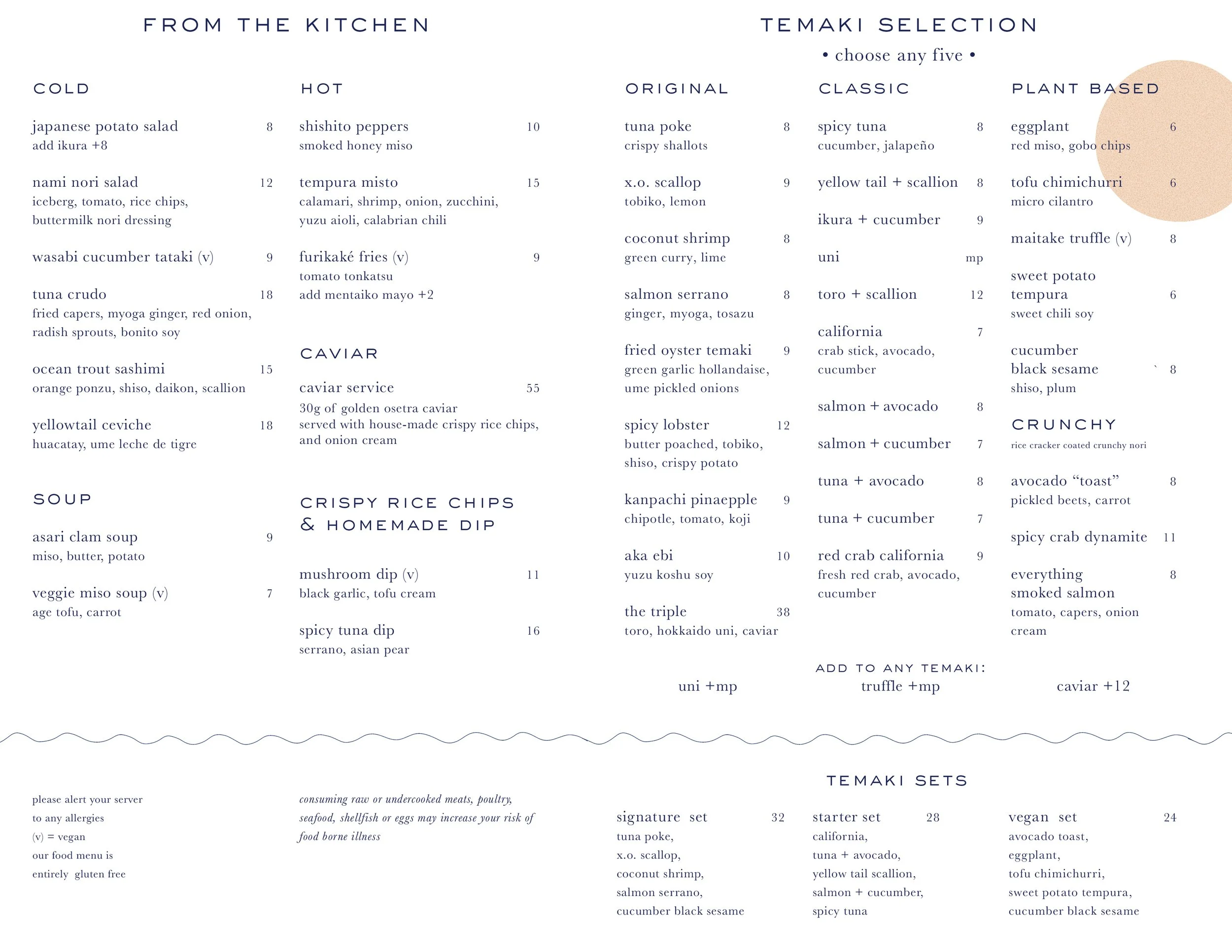 MENU DESIGN DISTRICT — NAMI NORI
